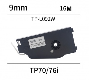 Băng Nhãn Supvan 9mm TP-L092W | Chữ Đen Nền Trắng, Bền Đẹp