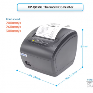 Máy in hoá đơn Xprinter XP-Q838L [ USB+LAN INTHERNET ]