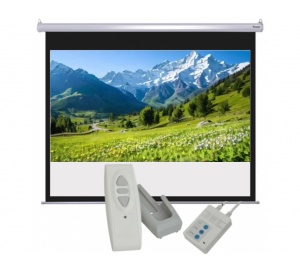 Màn Chiếu Treo Tường Dùng Điện 120 inch – Điều khiển tiện lợi, hình ảnh sắc nét